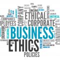 Business ethics word cloud