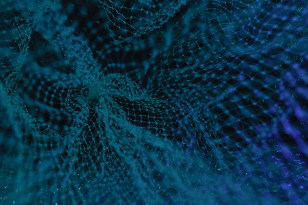 Image of blue mesh