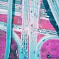 crossroads_junction_roads_pink_cars_traffic