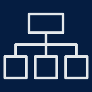 an icon of a flowchart