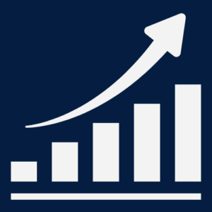 Decorative icon of a bar chart