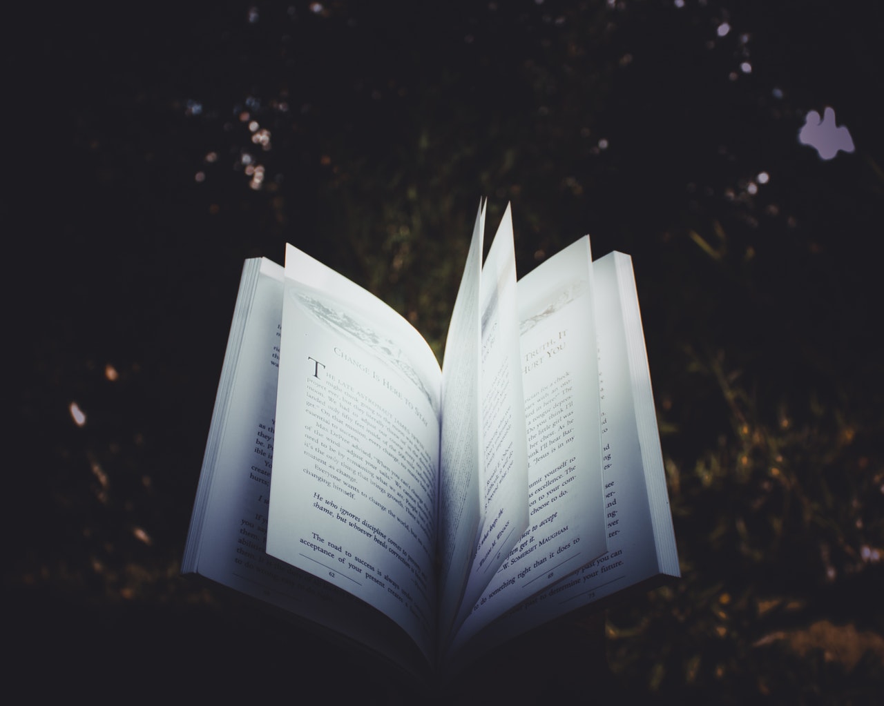 Opened story book
