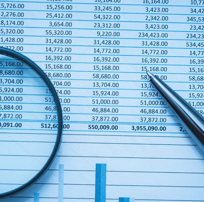 A picture of a spreadsheet