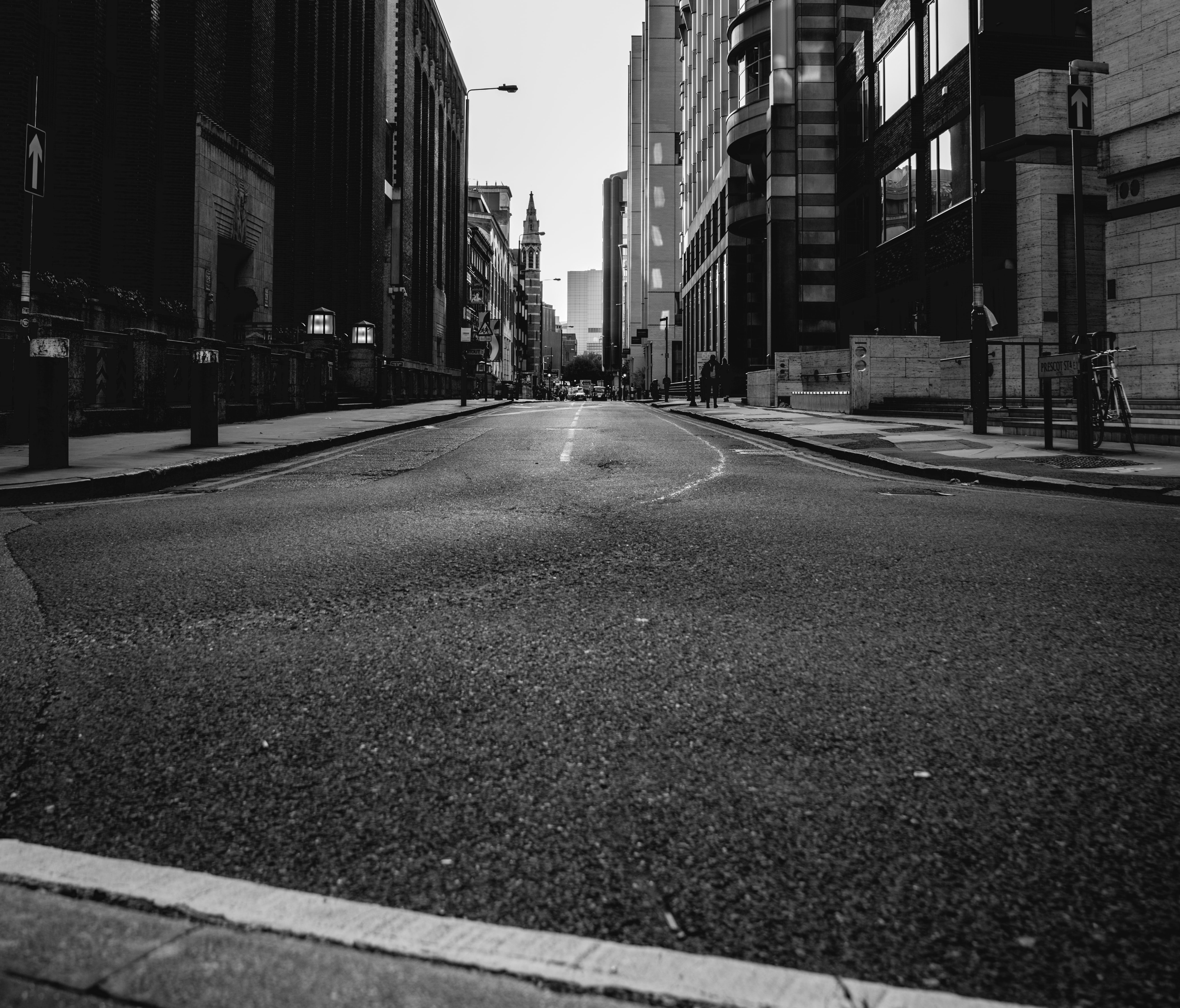 A photo of an abandoned street