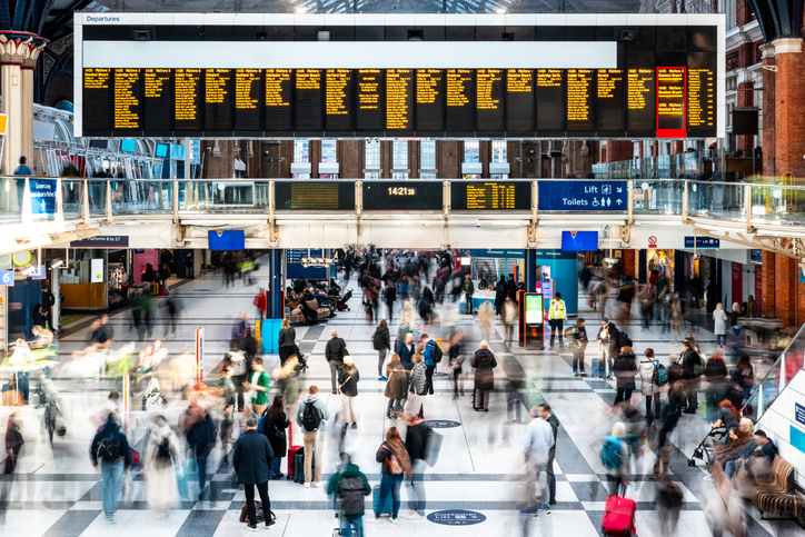 Decorative image - rail station UK