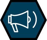 An icon of a loudspeaker.