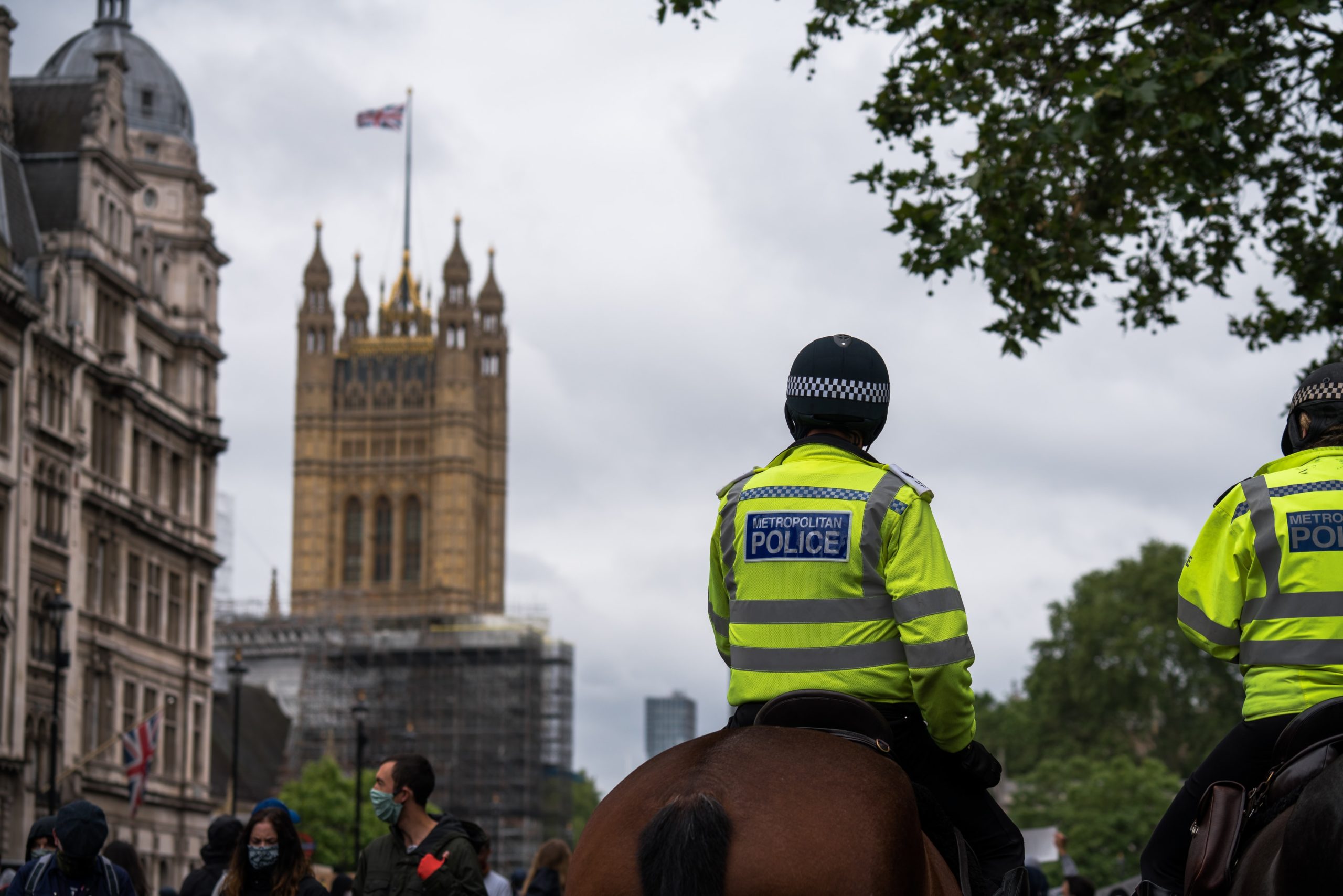 Image of police officer on horse