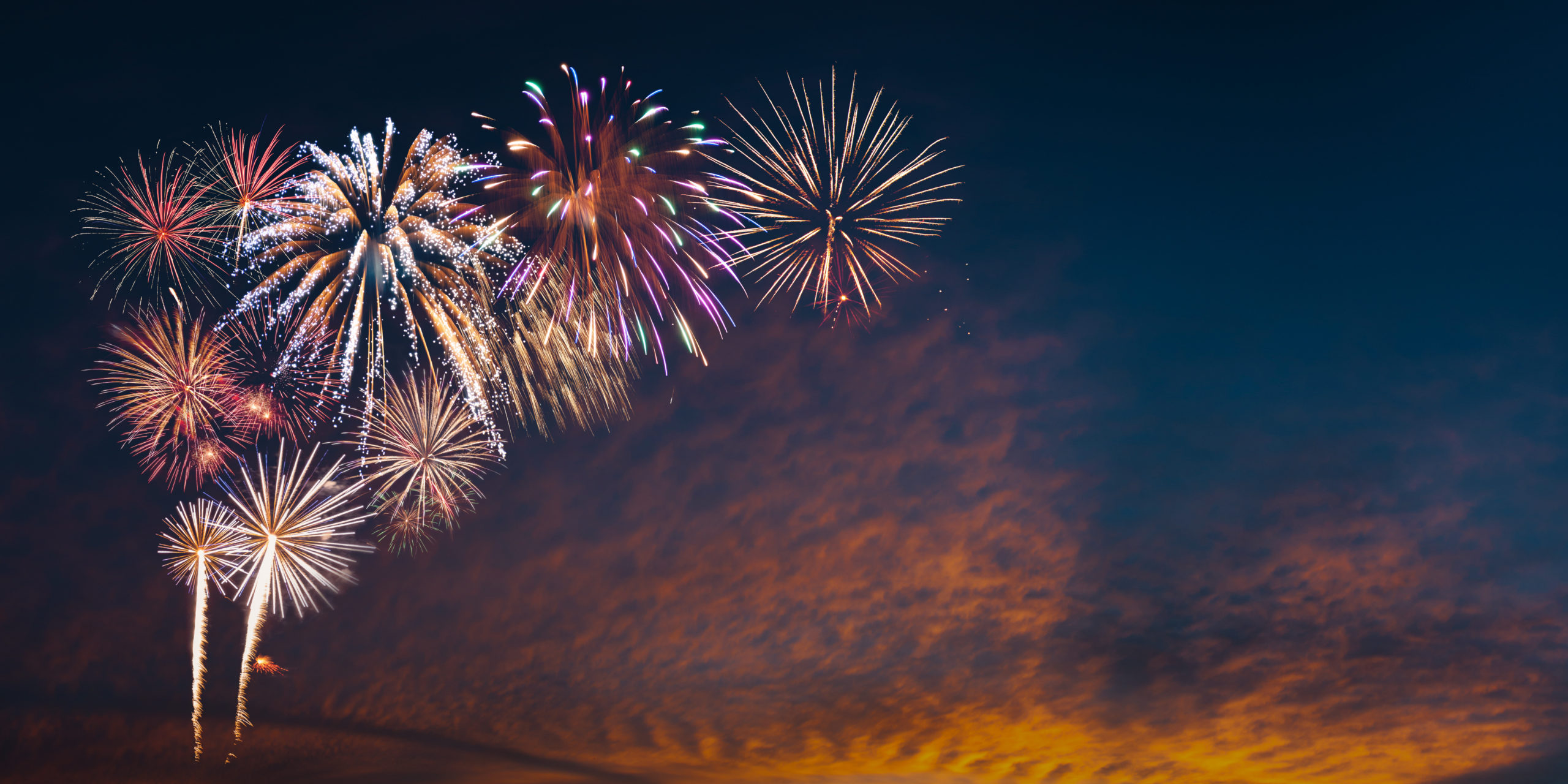 Fireworks in the sky