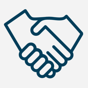 two hands in a hand shake