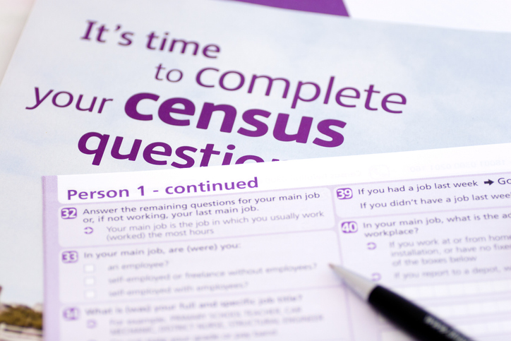Decorative image. Census form