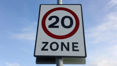 Decorative image. 20mph sign