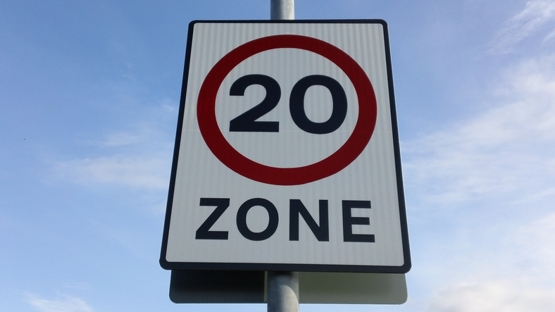 Decorative image. 20mph sign