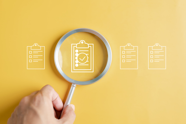 Decorative image - magnifying glass