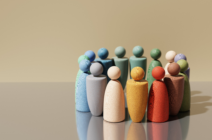 Decorative image - wooden figures