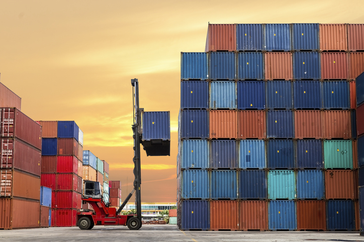 Decorative image - shipping containers